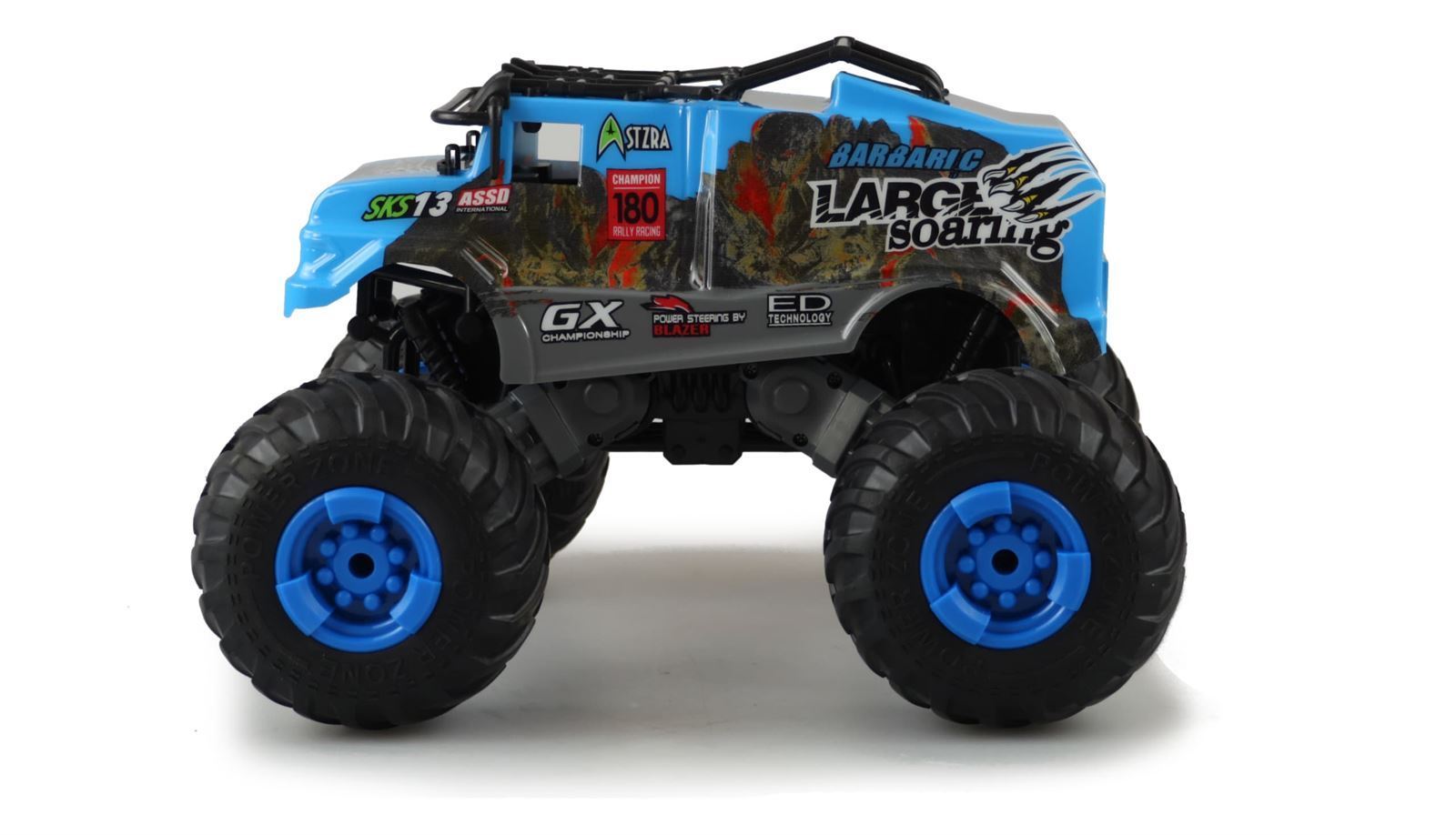 MONSTER TRUCK CRAZY SXS13 1:16 RTR, AZUL - Imagen 4