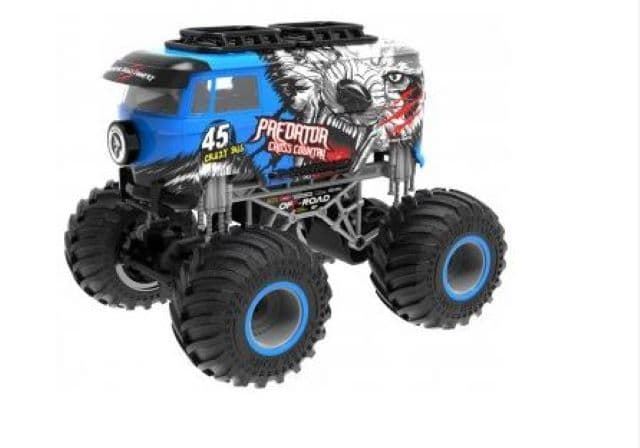 Monster Truck Radio Control Crazy azul 1:16 - Imagen 1