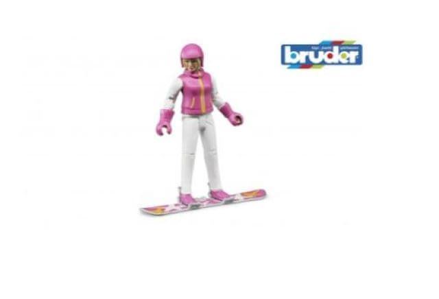 Muñeco Chica De Snowboard Con Accesorios BRUDER 60420 - Imagen 1
