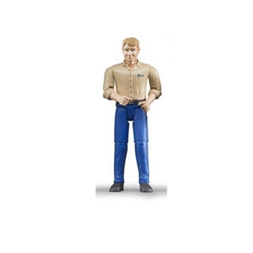 Muñeco Hombre Piel Clara Pantalones Azules BRUDER 60006 - Imagen 1