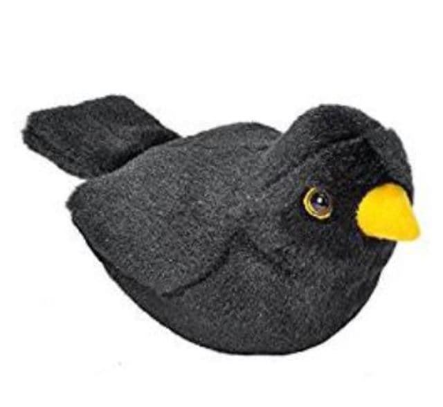 Pájaro negro de peluche con sonido Wild Republic 19489 - Imagen 1