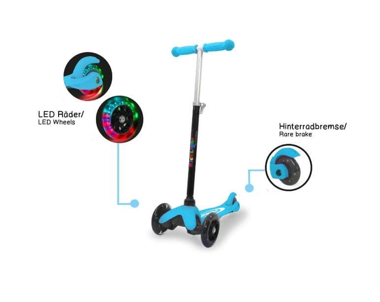 Patinete infantil Scooter Azul con luz JAMARA 461651 - Imagen 1