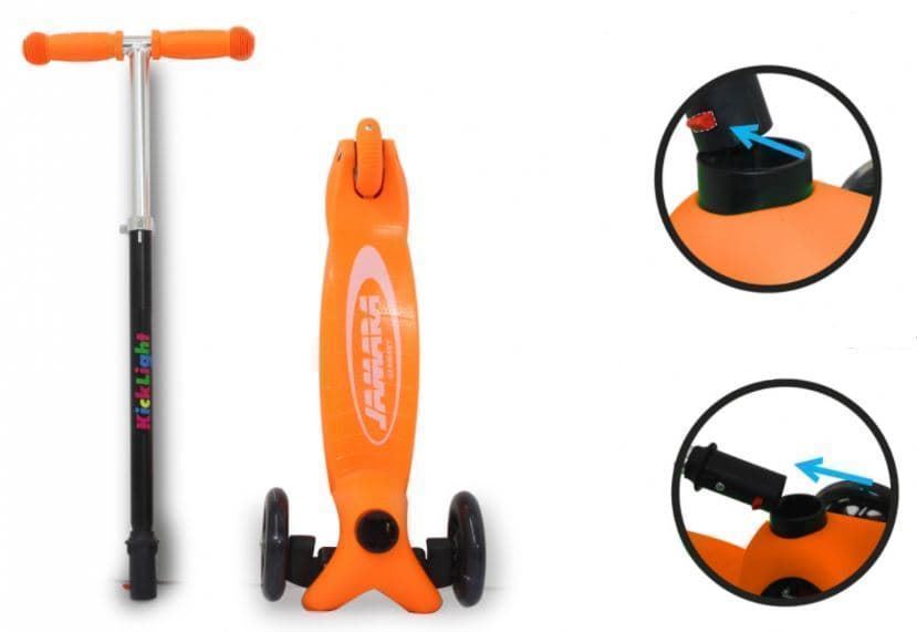 Patinete infantil Scooter Naranja con luz JAMARA 460496 - Imagen 5