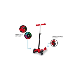 Patinete Scooter Rojo con luz JAMARA 461650 - Imagen 1
