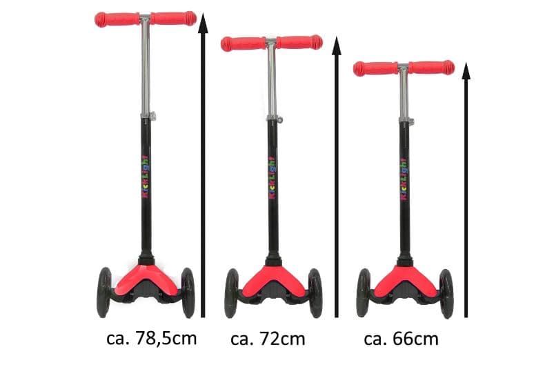 Patinete Scooter Rojo con luz JAMARA 461650 - Imagen 3