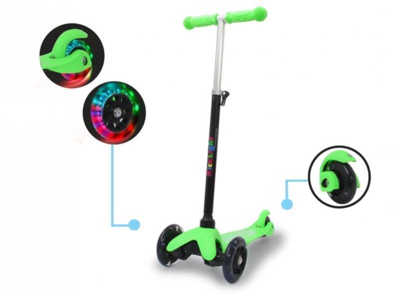 Patinete Scooter Verde con luz JAMARA 460495 - Imagen 1