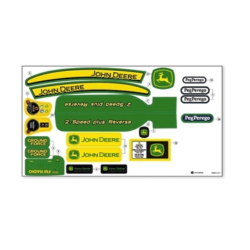 Pegatinas Para Tractor De Batería John Deere Ground Force - Imagen 1
