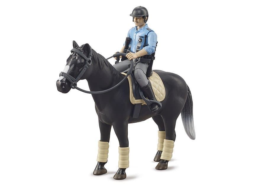 Policía Con Caballo De Juguete De BRUDER 62507 - Imagen 1