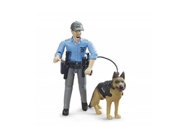 Policía Con Perro De Juguete BRUDER 62150 - Imagen 1