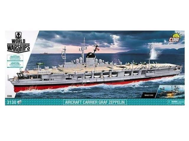 Portaaviones Graf Zeppelin De Cobi 3086 Para Construir 3130 Piezas - Imagen 1