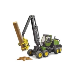 Procesadora John Deere 1270G De Juguete Con Un Tronco 02135 Bruder - Imagen 2