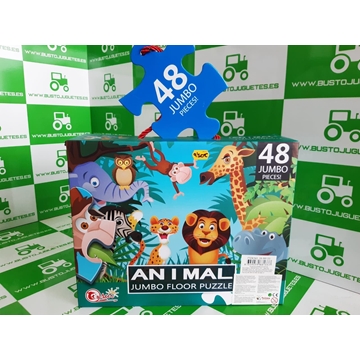 Puzzle animales selva 48 piezas - Imagen 1