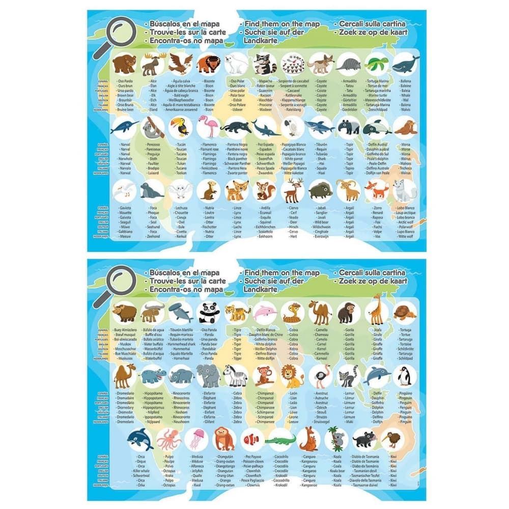 Puzzle infantil mapa animales 150 piezas educa - Imagen 3