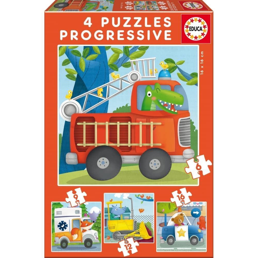 Puzzle infantil progresivo 6-9-12-16 piezas educa - Imagen 1