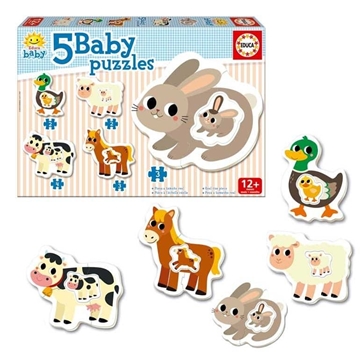 Puzzle la granja 5 babys 17574 educa - Imagen 1