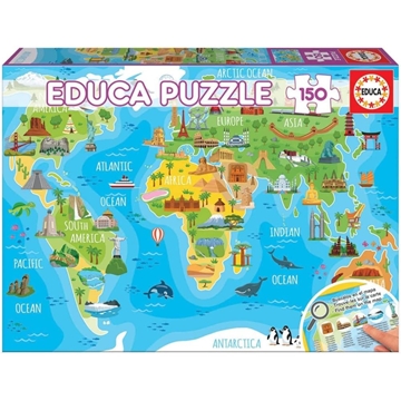 Puzzle mapa monumentos 150 piezas educa - Imagen 1