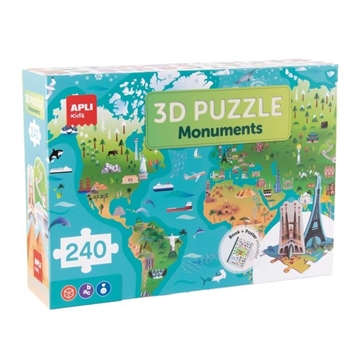 Puzzle monumentos del mundo APLI 20632 - Imagen 1