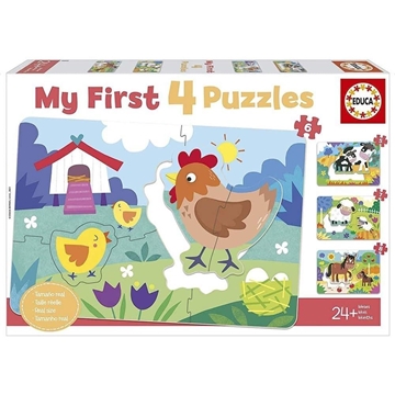 Puzzle progresivo animales 4 en 1 educa - Imagen 1