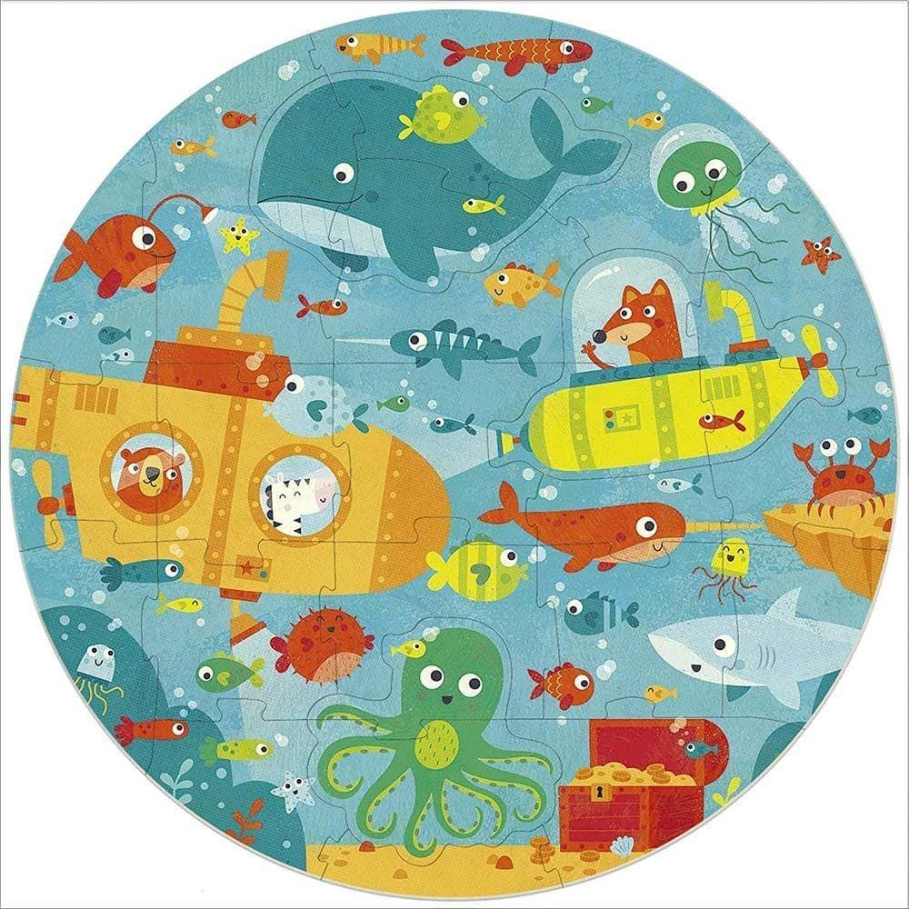 Puzzle redondo animales marinos 28 piezas educa - Imagen 2