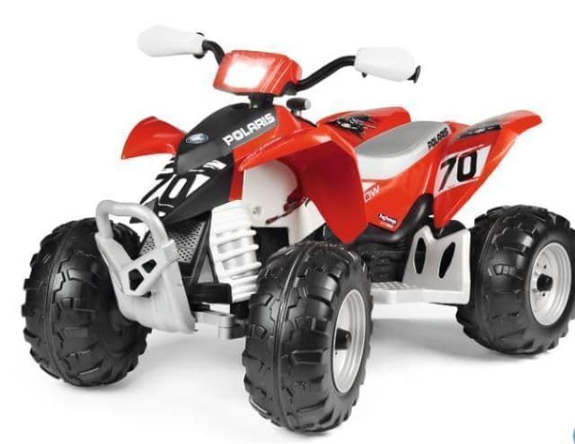 Quad De Batería 12V POLARIS OUTLAW 330W Con Luces Y Sonido Peg Perego IGOR0099 - Imagen 1