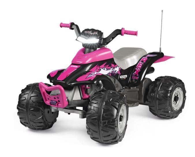 Quad Eléctrico 12V CORRAL T-REX 330W PINK Con Luces Y Sonido IGOR0101 Peg Perego - Imagen 1