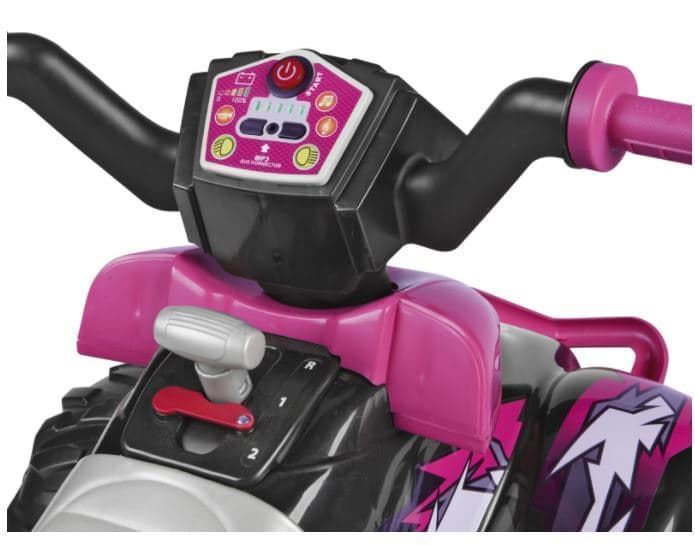 Quad Eléctrico 12V CORRAL T-REX 330W PINK Con Luces Y Sonido IGOR0101 Peg Perego - Imagen 3