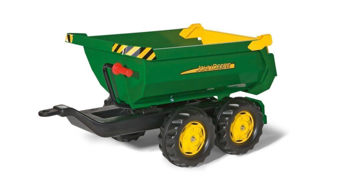 Remolque Bañera De Dos Ejes JOHN DEERE Para Tractor De Pedales De Juguete ROLLY TOYS 12216 - Imagen 1