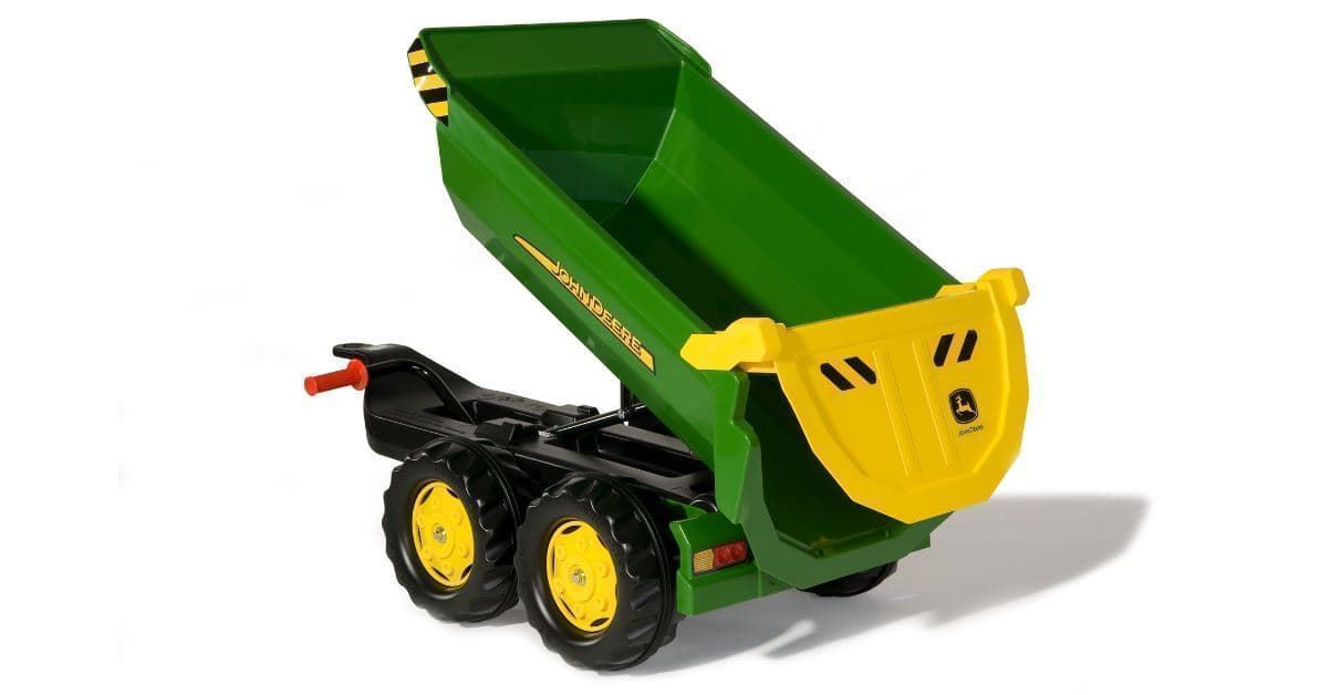 Remolque Bañera De Dos Ejes JOHN DEERE Para Tractor De Pedales De Juguete ROLLY TOYS 12216 - Imagen 2