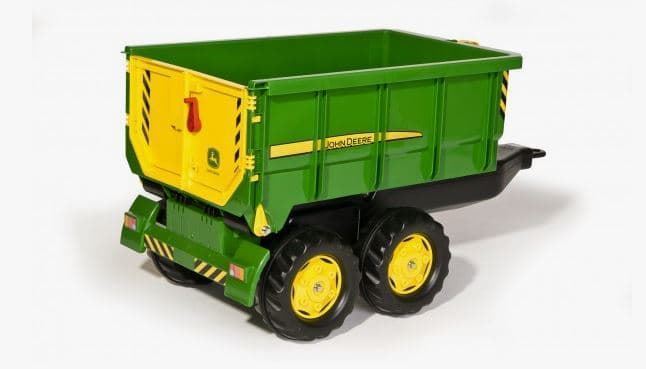 Remolque John Deere de 2 ejes basculante para tractor de pedales Rolly Toys 12509 - Imagen 2