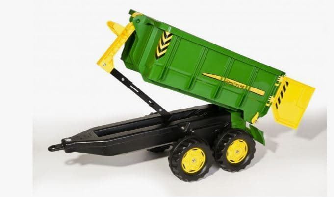 Remolque John Deere de 2 ejes basculante para tractor de pedales Rolly Toys 12509 - Imagen 3