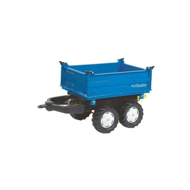 Remolque Megatrailer azul dos ejes Rolly Toys 12110 - Imagen 1