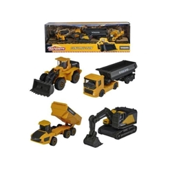 Set de 4 vehículos de construcción VOLVO de metal - Imagen 1