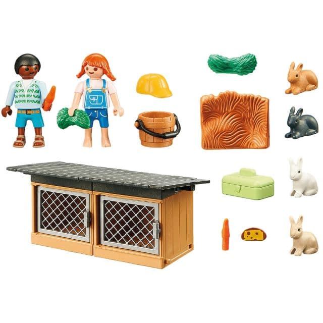 Set de alimentos conejos de juguete playmobil 70675 - Imagen 2
