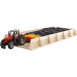 Silo de madera de juguete 1:32 kids globe 610186 - Imagen 1