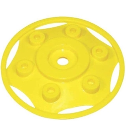 Tapacubos Amarillo Rueda Tractor De Pedales Rolly Toys 120mm - Imagen 1