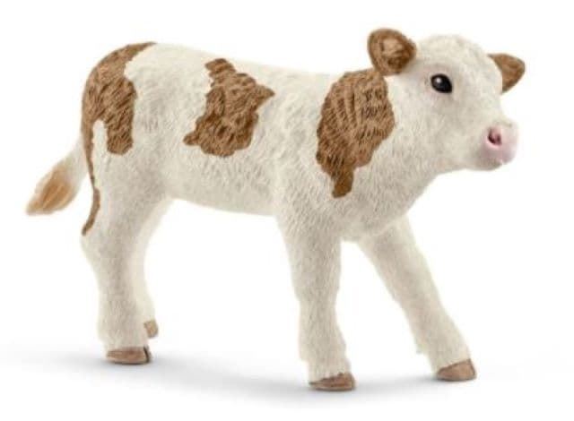 Ternero de juguete fleckvieh Schleich 13802 - Imagen 1