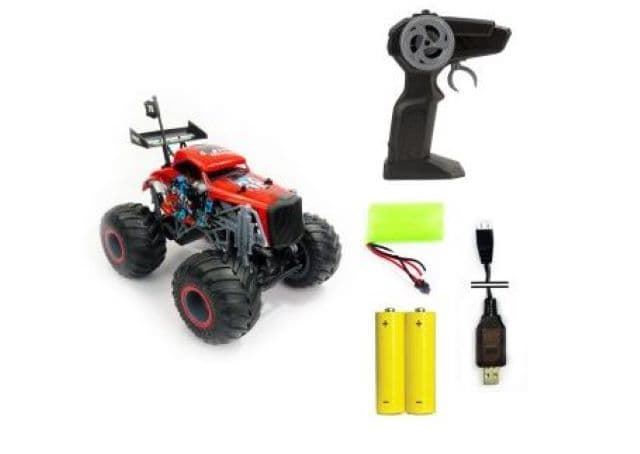 Todoterreno Monster Rojo Radio Control 1:16 - Imagen 4