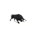 Toro bravo negro zaino embistiendo de juguete - Imagen 1