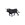 Toro bravo negro zaino trotando de juguete - Imagen 1