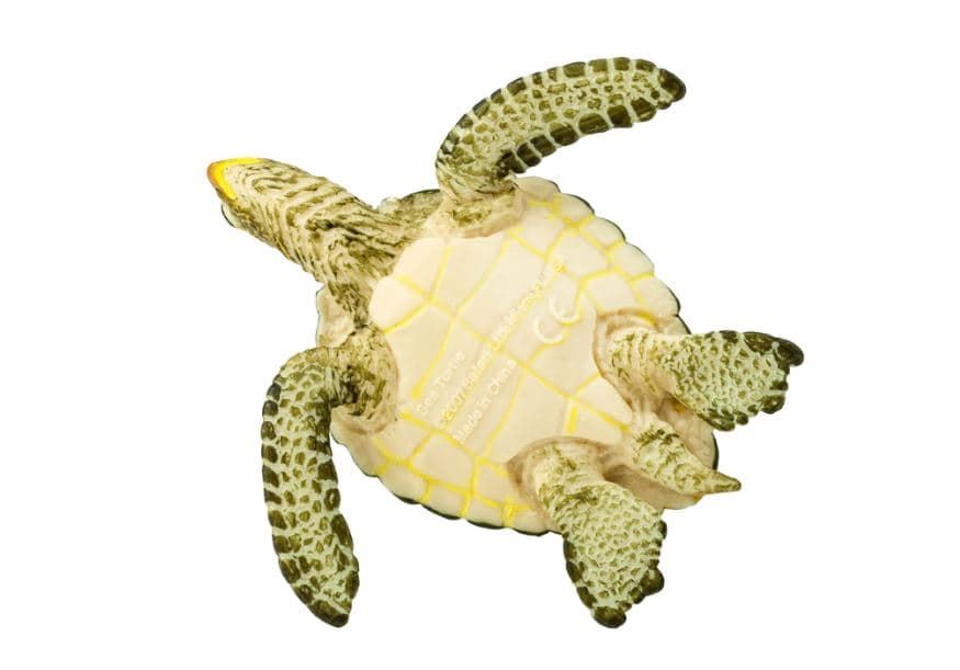 Tortuga marina verde de juguete safari - Imagen 3