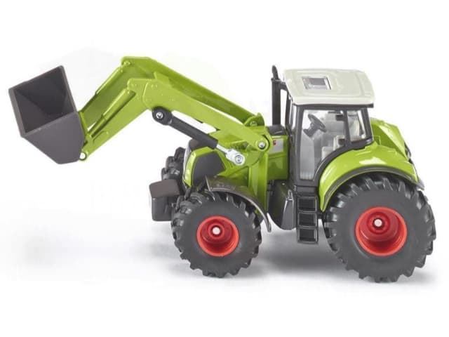 Tractor Claas Axion 850 Con Cargador Frontal De Juguete Esc 1:50 SIKU 1979 - Imagen 1