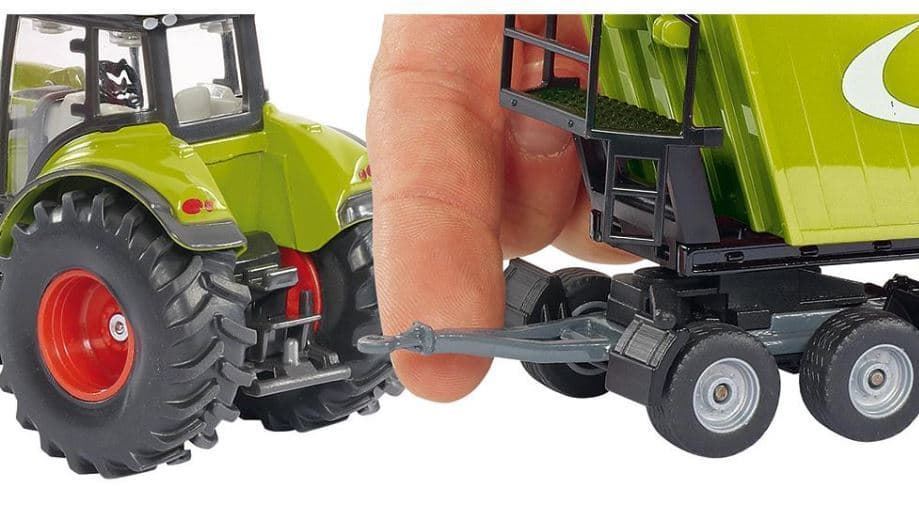 Tractor Claas Axion 850 Con Cargador Frontal De Juguete Esc 1:50 SIKU 1979 - Imagen 2