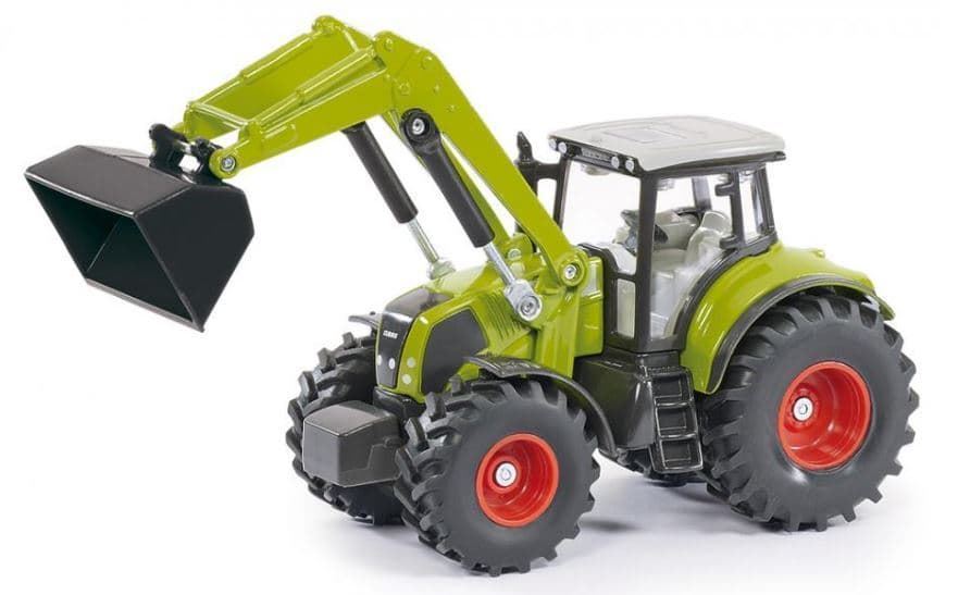 Tractor Claas Axion 850 Con Cargador Frontal De Juguete Esc 1:50 SIKU 1979 - Imagen 3