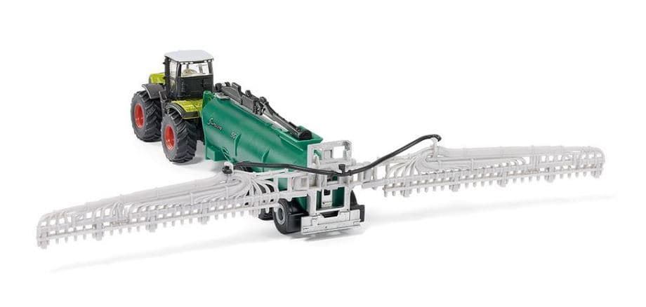 Tractor Claas Xerion Con Cisterna De Juguete Esc 1:87 SIKU 1827 - Imagen 2