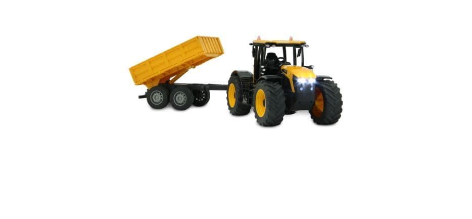 Tractor con remolque basculante JCB Fastrac 1:24 Radiocontrol JAMARA 405305 - Imagen 5