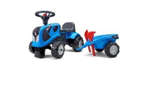 Tractor Correpasillos De Juguete Landini Con Remolque, Pala Y Rastrillo FALK 250C - Imagen 1