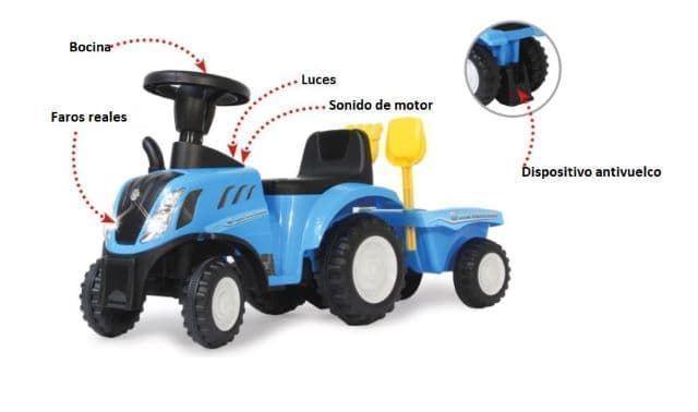 Tractor Correpasillos New Holland T7 Azul JAMARA 460355 - Imagen 1