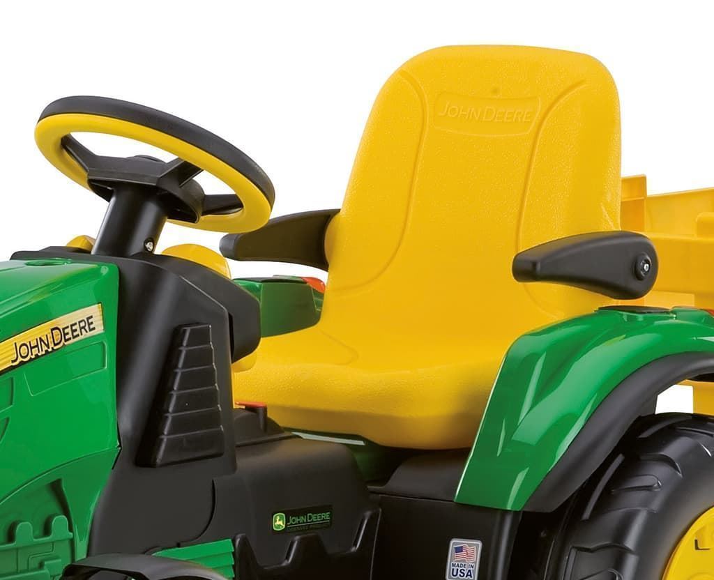 Tractor De Batería 12V Para Niños JOHN DEERE GROUND FORCE Con Remolque De Juguete PEG PEREGO OR0047 - Imagen 2