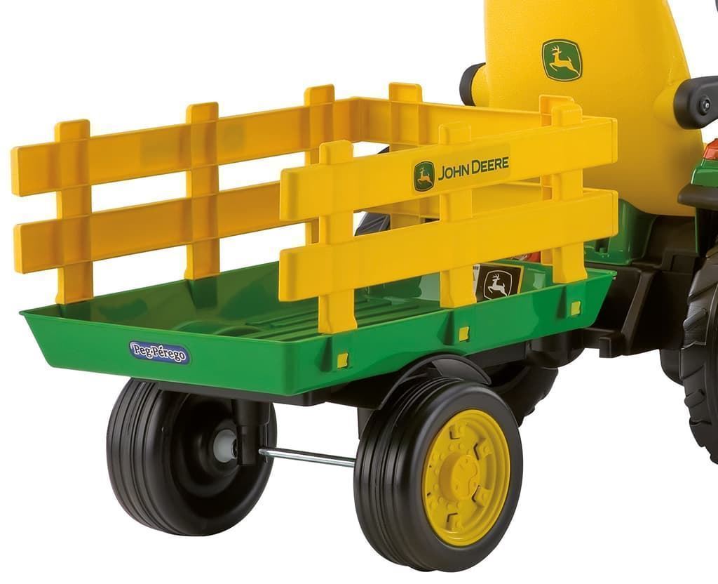 Tractor De Batería 12V Para Niños JOHN DEERE GROUND FORCE Con Remolque De Juguete PEG PEREGO OR0047 - Imagen 3