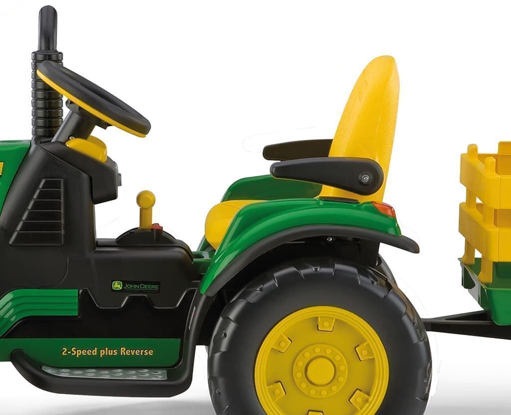 Tractor De Batería 12V Para Niños JOHN DEERE GROUND FORCE Con Remolque De Juguete PEG PEREGO OR0047 - Imagen 5